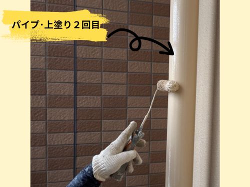 川口市でのアパート外壁塗装とパイプ塗装
