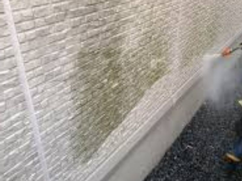 川口市D様邸　外壁高圧洗浄　雨樋の様子　